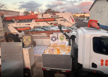 Caminhão da Copel transportava carga milionária de celulares