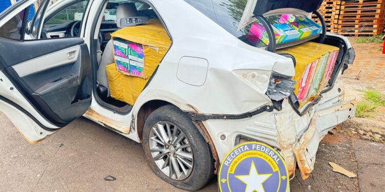 Após perseguição, Receita Federal apreende cigarros eletrônicos e óculos escuros avaliados em R$300 mil