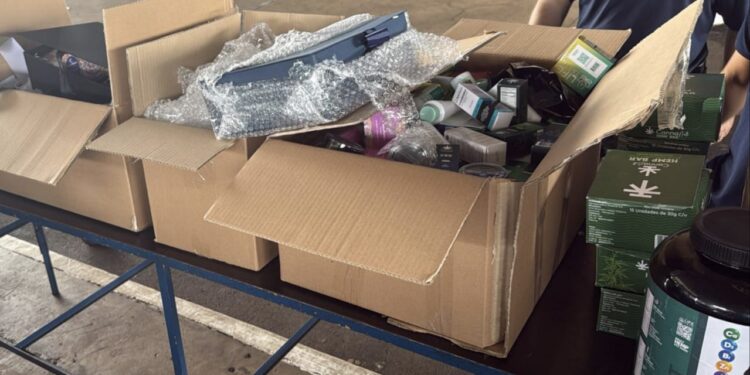 Produtos à base de maconha são retidos na Ponte da Amizade