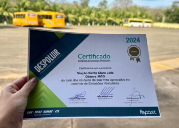 Certificados: Ônibus da VISAC são ouro no Controle de Emissões de poluentes