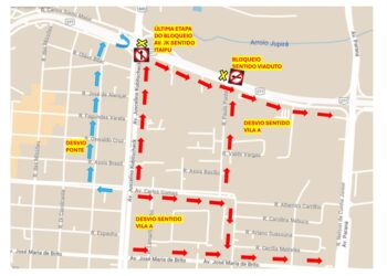 Atenção: Avenida JK terá bloqueio para finalização das obras de recape asfáltico, nesta quarta-feira (04)