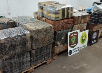 Após troca de tiros, PF e PM apreendem quase 1,8 tonelada de maconha na fronteira com a Argentina