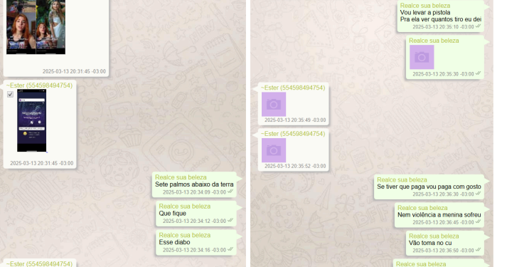 Mensagens de WhatsApp reforçam acusação contra Pâmela e Bruno na morte de Zarhará
