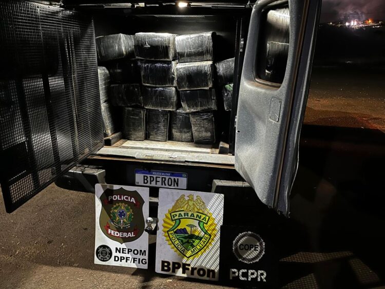 Polícia apreende quase 400kg de maconha e mercadorias contrabandeadas na fronteira