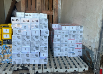 Polícia Federal desconfia e PRF encontra 500 celulares escondidos em caminhão