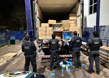 Receita Federal apreende carga de 2.200 celulares avaliada em R$ 1,2 milhão