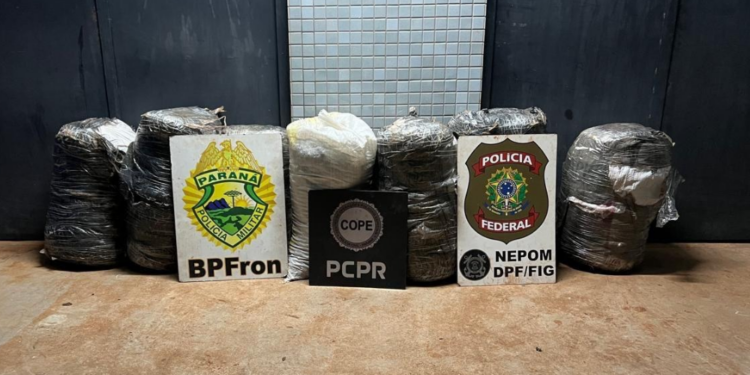 Homem é preso com 109 kg de maconha em ação conjunta na fronteira com o Paraguai