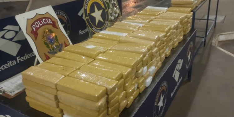 Receita Federal apreende 237 kg de maconha em carro com placas argentinas
