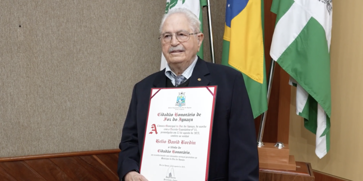 Hélio David Bordin, um Cidadão Honorário