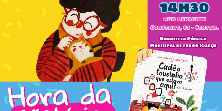 Biblioteca de Foz promove “Hora da História” com obra infantil de Cléo Busatto