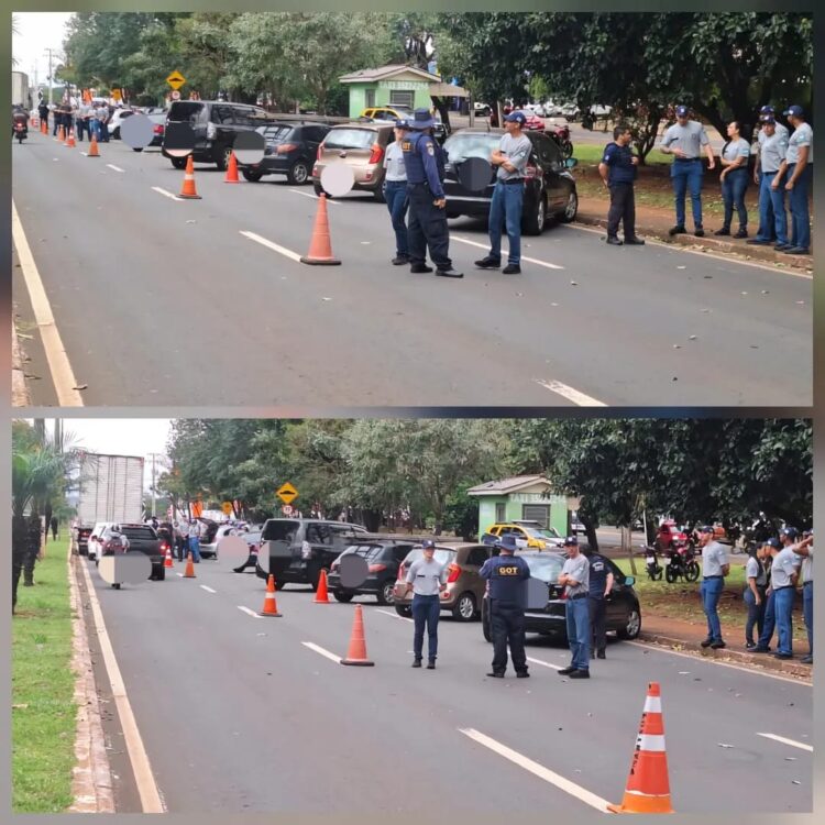 Blitz de trânsito integra formação prática dos novos Guardas Municipais em Foz