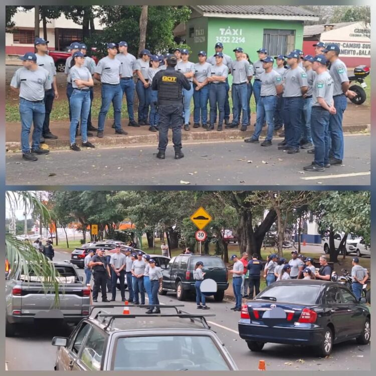 Blitz de trânsito integra formação prática dos novos Guardas Municipais em Foz