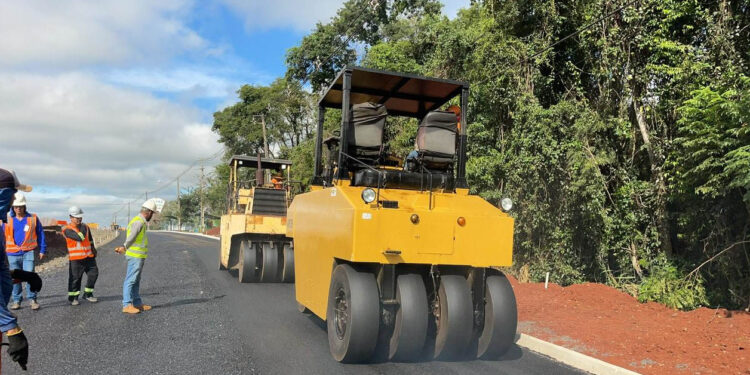 Obras de duplicação da BR 469 atingem 65% de execução em julho