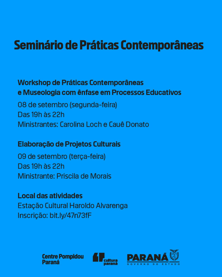 Cultura Paraná realiza Seminário de Práticas Contemporâneas em Foz do Iguaçu