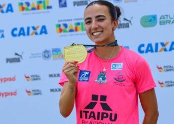 Atleta de Foz conquista ouro no salto triplo no Brasileiro Sub-20 e vai ao Sul-Americano