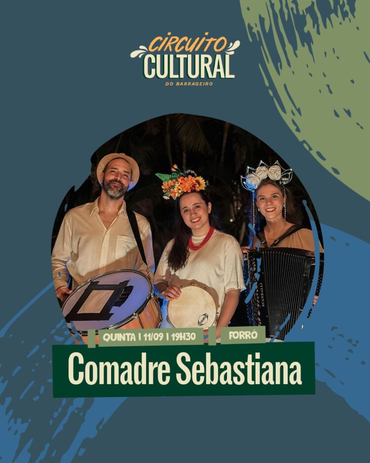 Circuito Cultural leva forró, sertanejo, samba, viola e MPB ao Mercado Público Barrageiro