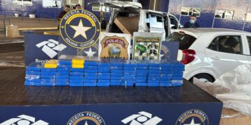Receita Federal e Força Nacional apreendem 85 kg de cocaína na Ponte da Amizade