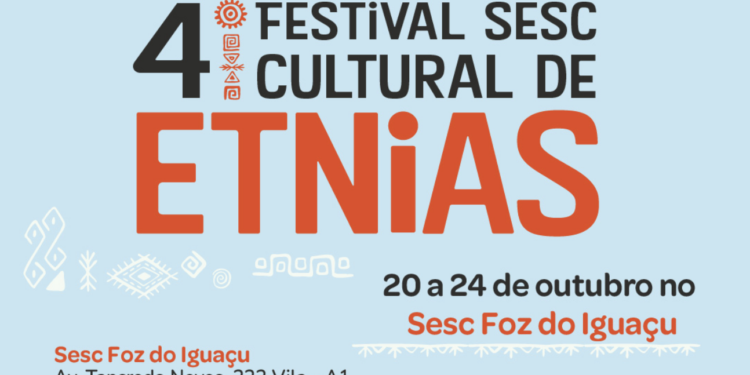 Festival Cultural de Etnias com show de Chico César no Sesc de Foz do Iguaçu