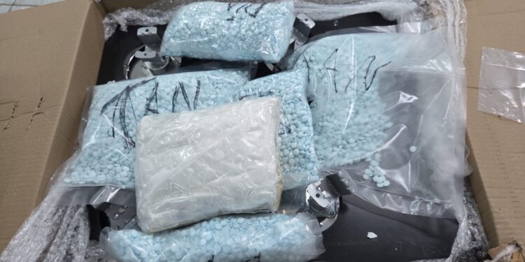 Receita Federal apreende quase 20 mil comprimidos de ecstasy e cocaína em transportadora de Cascavel