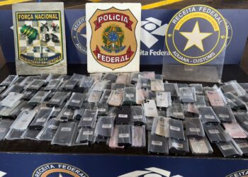 Fiscalização apreende celulares avaliados em quase R$ 400 mil e anabolizantes