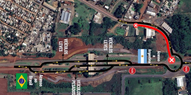 Obras da Perimetral Leste alteram tráfego na Morenitas e acesso à aduana em Foz