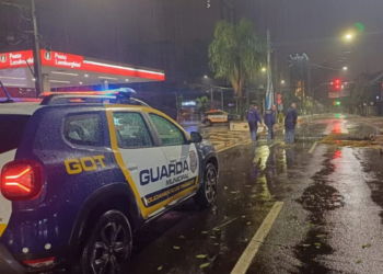 Defesa Civil emite alerta de tempestade com risco de granizo e ventos de até 100 km/h