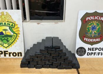 Santa Terezinha de Itaipu: BPFRON prende mulher com quase 23 kg de maconha em mala de ônibus