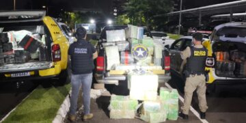 1,5 tonelada de maconha é apreendida em estacionamento desativado em Foz do Iguaçu