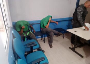 Grupo Tático da Guarda Municipal flagra dupla furtando fios no bairro Portal da Foz