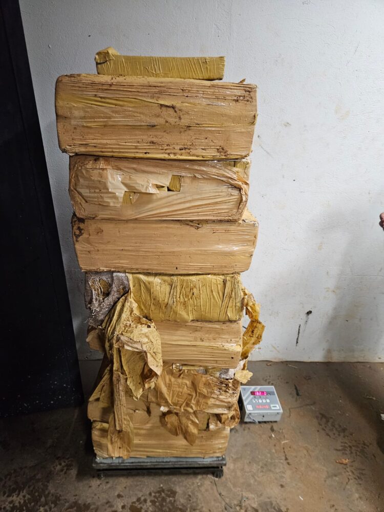 Ação conjunta apreende mais de 180 quilos de maconha em Foz do Iguaçu