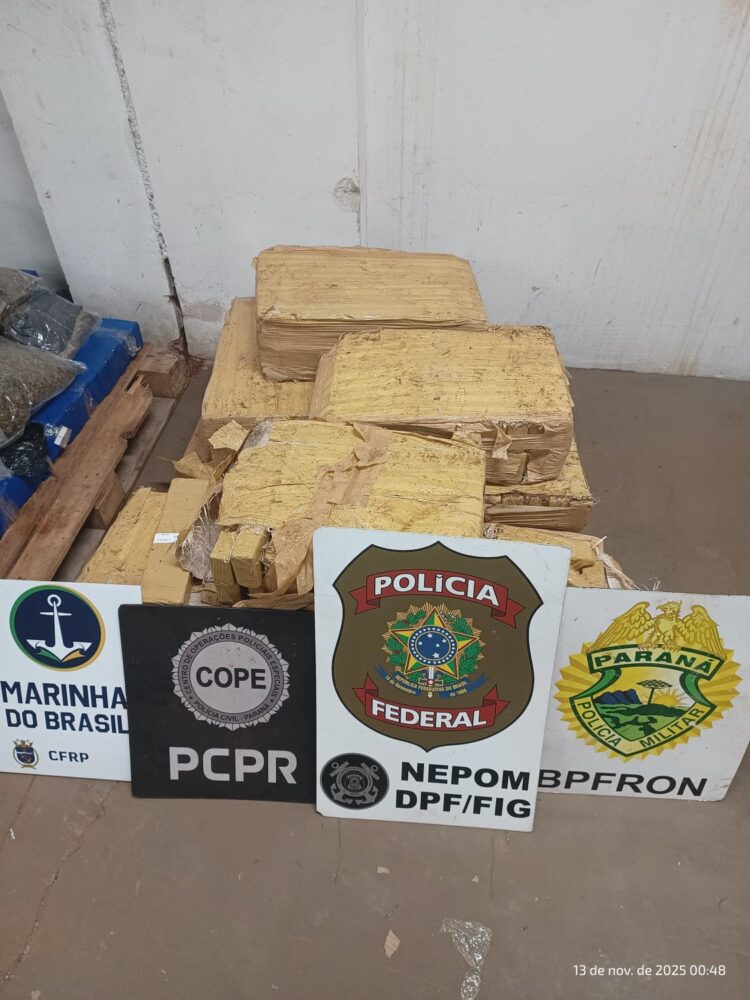 Ação conjunta apreende mais de 180 quilos de maconha em Foz do Iguaçu
