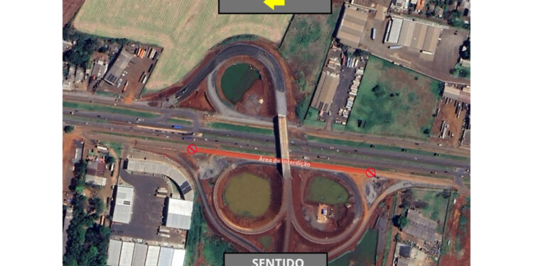Interdição na marginal da BR-277 muda trânsito em Foz do Iguaçu a partir de segunda-feira (10)