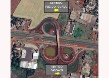 BR-277 terá meia pista interditada para obras do viaduto na Perimetral Leste