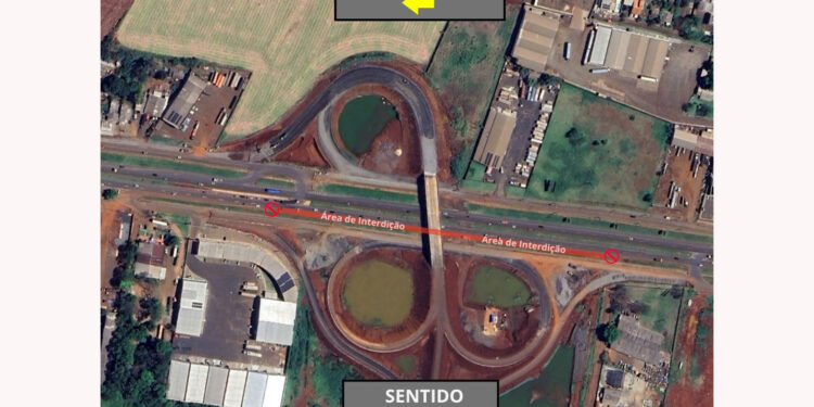 BR-277 terá meia pista interditada para obras do viaduto na Perimetral Leste