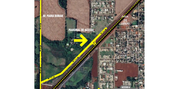 Perimetral tem via marginal liberada em acesso a bairro