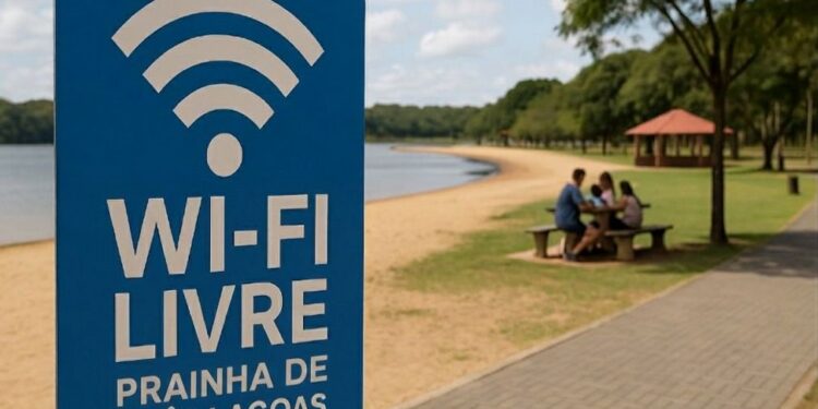 Prainha de Três Lagoas agora tem Wi-Fi gratuito com acesso aberto à população