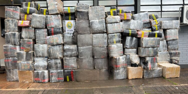 Polícia apreende quase 5 toneladas de maconha