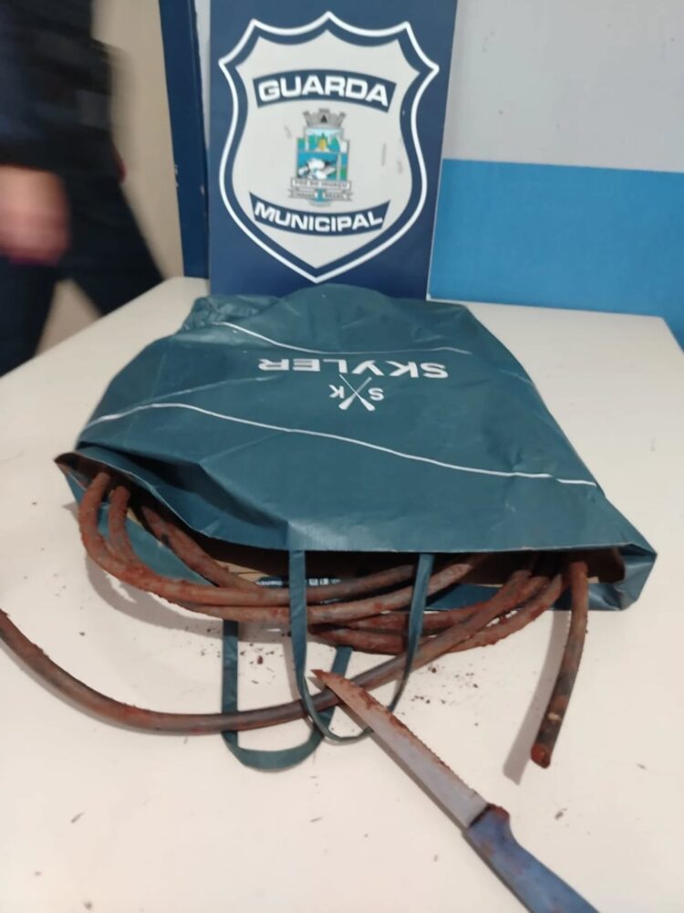 Guarda Municipal impede furto de cabos de iluminação na Avenida JK