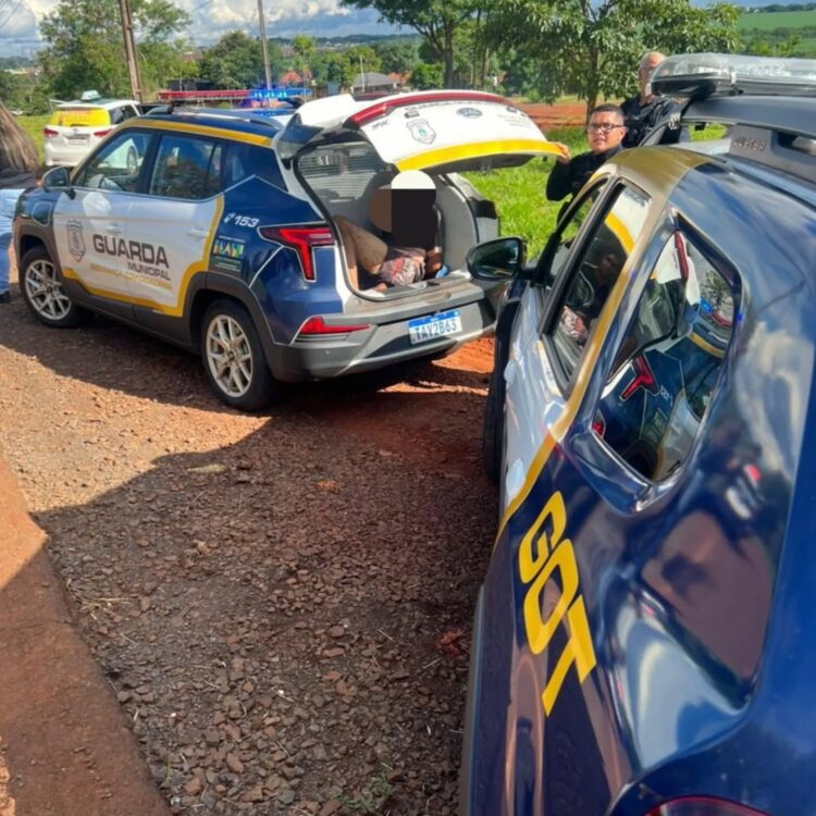 Táxi roubado é recuperado pela Guarda Municipal que prende suspeito