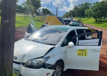 Táxi roubado é recuperado pela Guarda Municipal que prende suspeito
