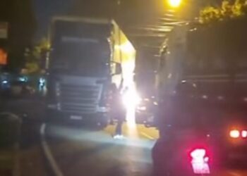 Moradores de Presidente Franco reclamam do trânsito de caminhões após abertura da Ponte da Integração