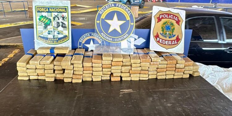 Receita Federal apreende quase 100 kg de maconha na Ponte da Amizade