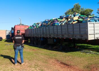 Apreensão histórica de maconha é realizada por forças de segurança do Paraguai na fronteira