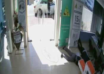 Assalto a cooperativa de crédito é flagrado por câmeras em Ciudad del Este