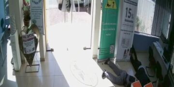 Assalto a cooperativa de crédito é flagrado por câmeras em Ciudad del Este