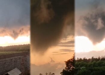 Tornado surpreende zona rural de Santa Rosa del Monday, no Paraguai