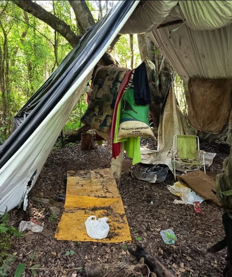 Operação destrói acampamento de caçadores no Parque Nacional do Iguaçu
