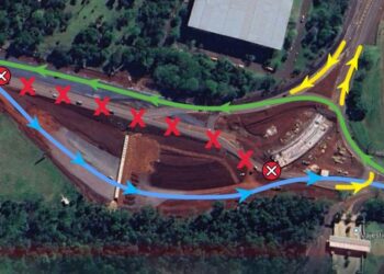 Duplicação da BR-469 altera tráfego no acesso ao Aeroporto de Foz do Iguaçu a partir desta sexta (5)
