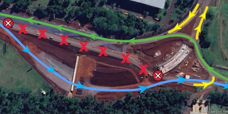 Duplicação da BR-469 altera tráfego no acesso ao Aeroporto de Foz do Iguaçu a partir desta sexta (5)