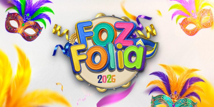 Foz Folia 2026 promete Carnaval para todas as idades em cinco dias de festa